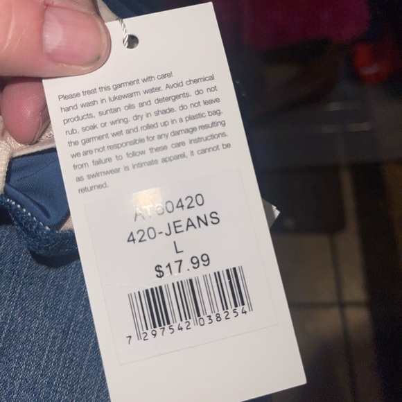 New with tags ladies gun metal blue bikini top multiple sizes - Picture 3 of 6